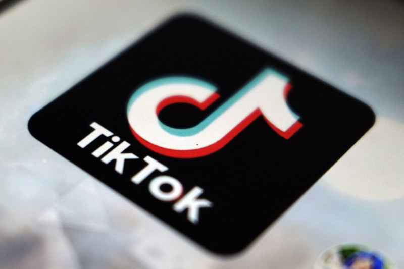 El logo de la app de TikTok, en esta foto tomada en Tokio el 28 de septiembre de 2020.